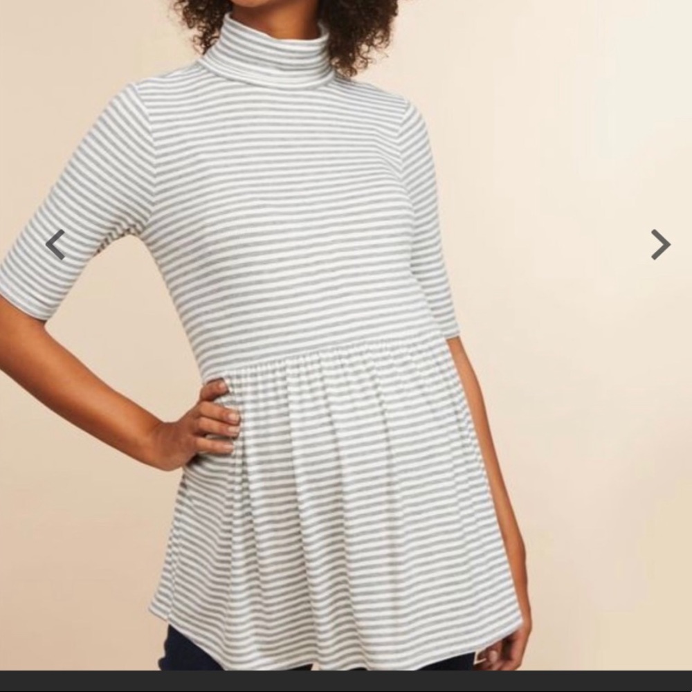 Maternity turtleneck empire waist